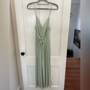 Women’s Caution To The Wind Green Jumpsuit size small